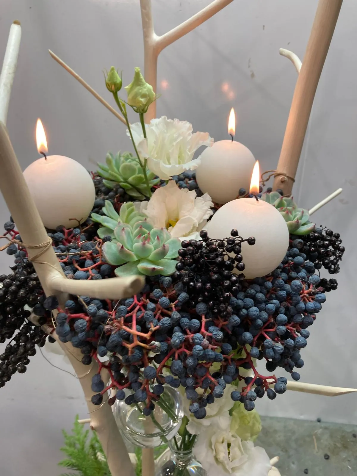 Atelier centre de table arbre blanc (3)