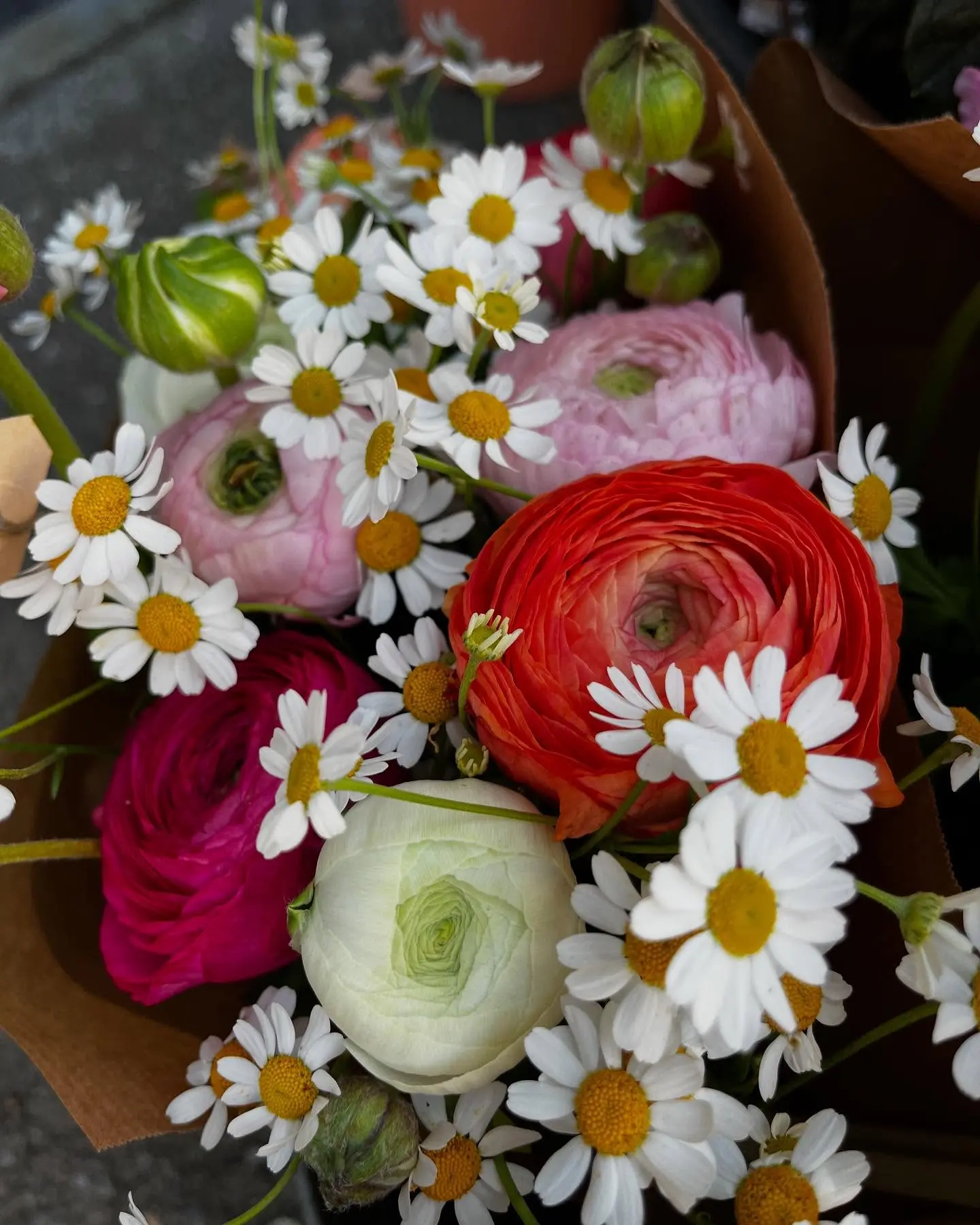 Bouquet champêtre - fleuriste Vic-sur-Aisne Olivier Brouillard