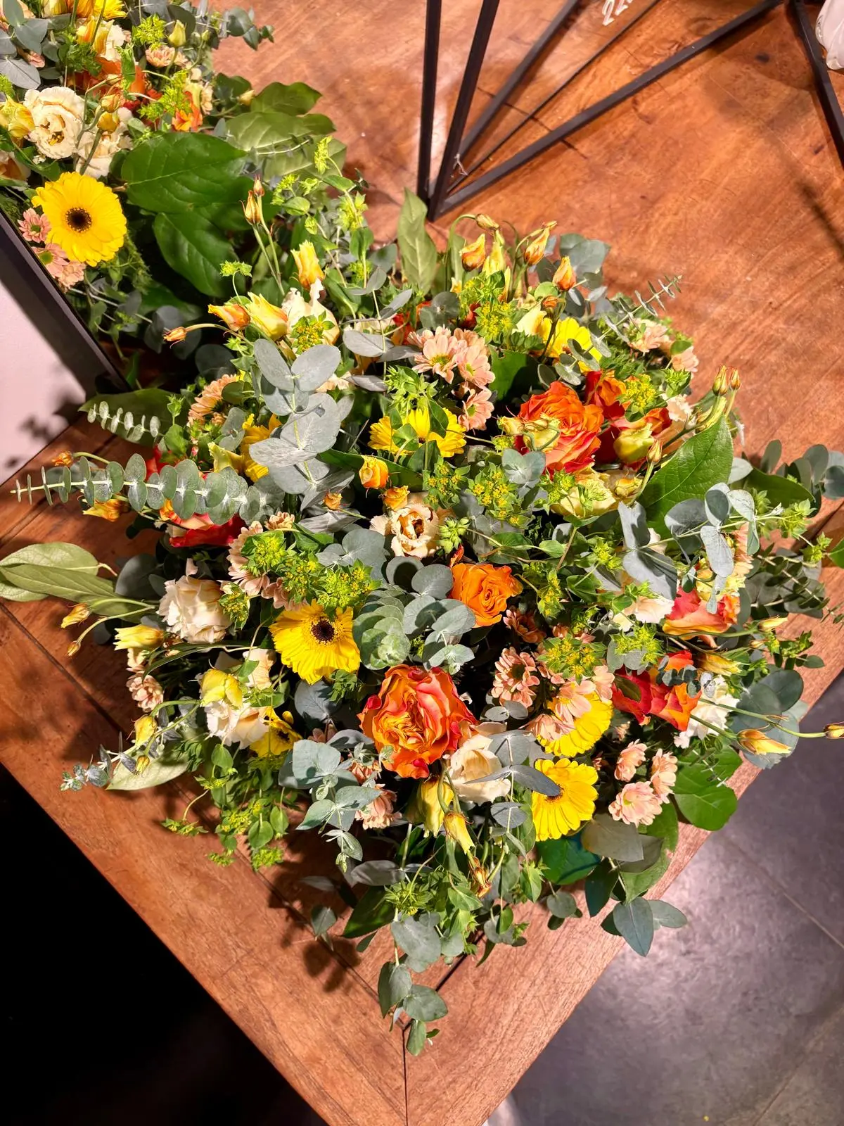 Coussin funéraire - fleuriste Crépy-en-Valois Olivier Brouillard